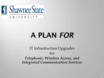 IT Infrastructure Upgrades  for  Telephonic, Wireless Access, and  Integrated Communication