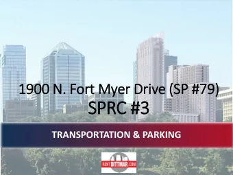 SPRC  RC #  #3  Tuesday, June 17, 2019  TRANSPORTATION &amp; PARKING  Si  Site L  Location,