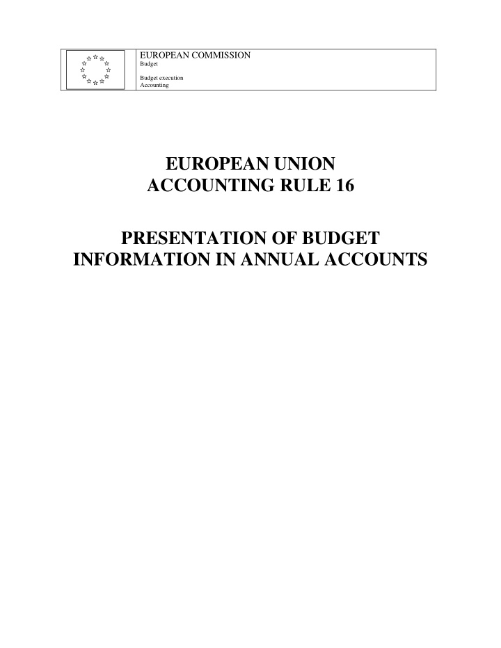 european union accounting rule 16