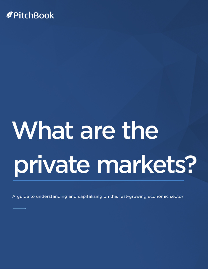 what are the private markets