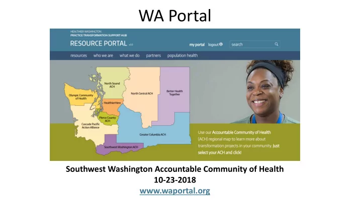 wa portal