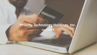 Priority Technology Holdings, Inc.  June 2020  June 2020  Disclaimer  Important Notice Regarding