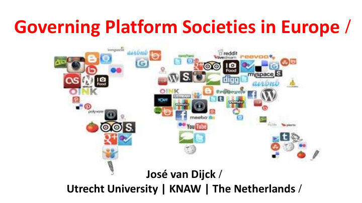 governing platform societies in europe