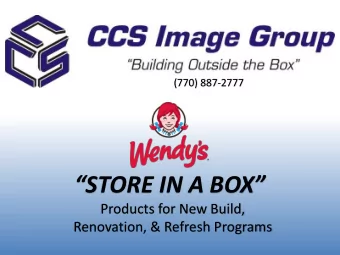 STORE IN A BOX  Products for New Build,  Renovation, &amp; Refresh Programs  STORE IN A