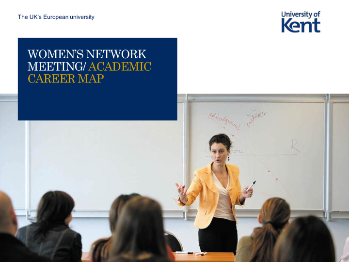 women s network meeting academic career map