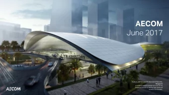 AECOM  June 2017  KUALA LUMPUR-SINGAPORE HIGH SPEED RAIL  Singapore  Providing complete design