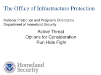 the office of infrastructure protection