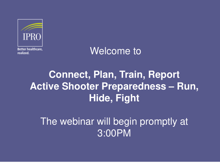 connect plan train report active shooter preparedness run