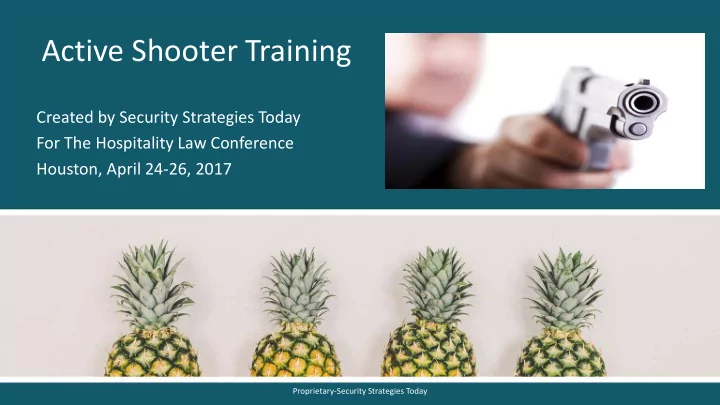 active shooter training