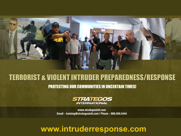 terrorist violent intruder preparedness response