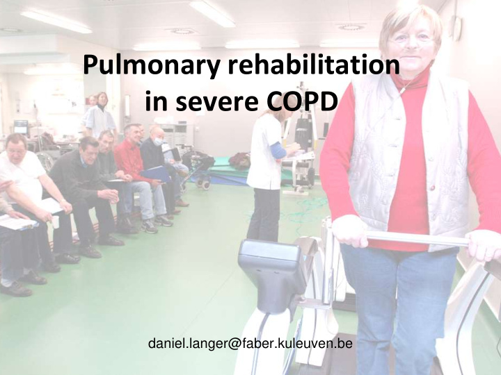 pulmonary rehabilitation in severe copd
