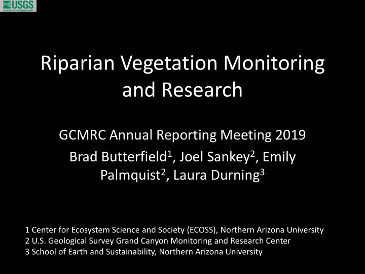 riparian vegetation monitoring and research