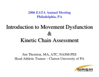 introduction to movement dysfunction introduction to