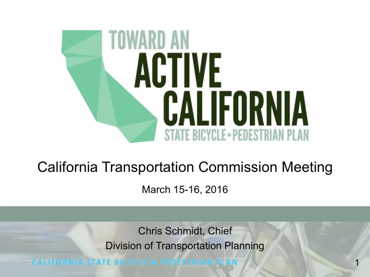 california transportation commission meeting