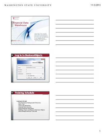 Financial Data  Financial Data  Financial Data  Financial Data  Warehouse  Warehouse  Warehouse