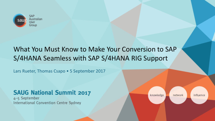 what you must know to make your conversion to sap s 4hana