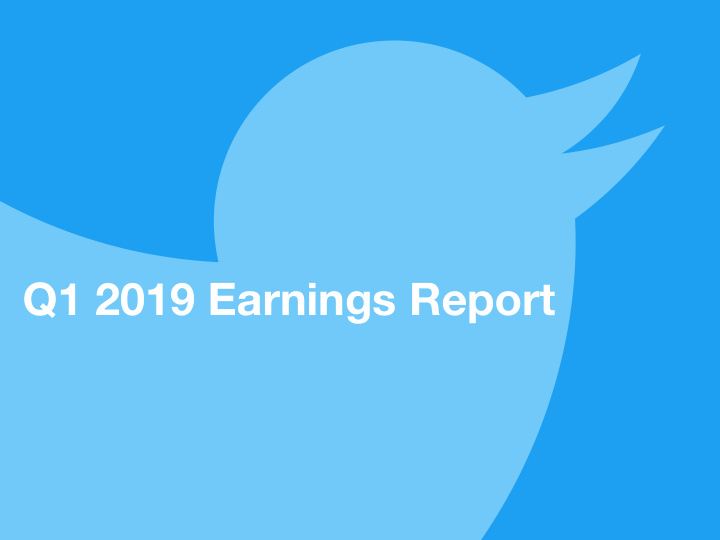 q1 2019 earnings report non gaap financial measures