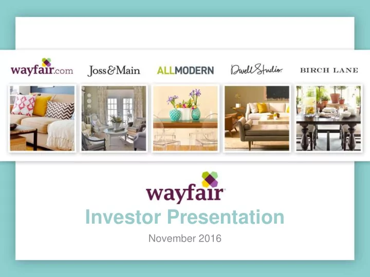 investor presentation