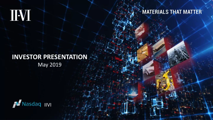 investor presentation