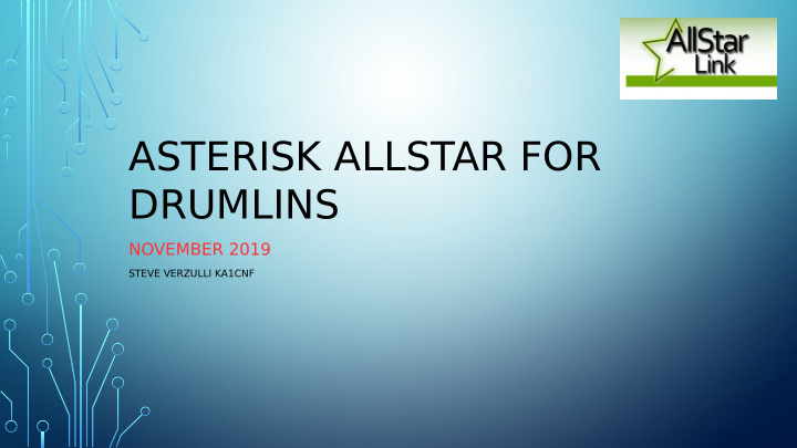 asterisk allstar for drumlins