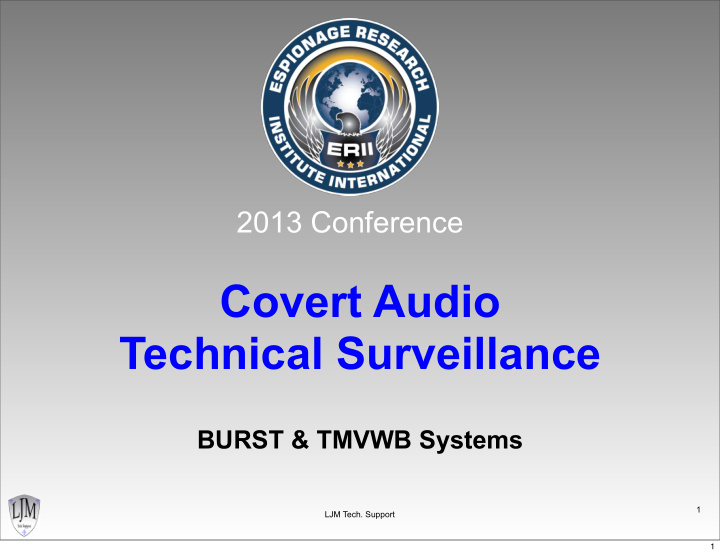 covert audio technical surveillance