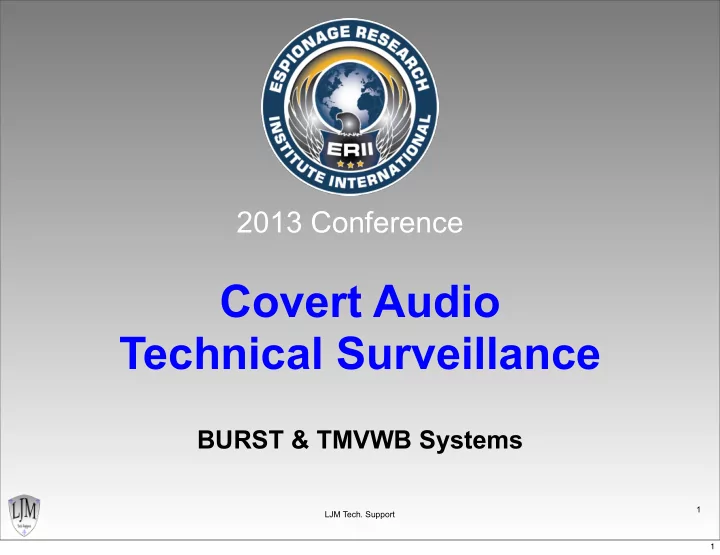 covert audio technical surveillance