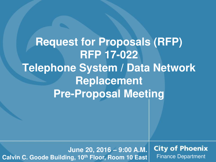 request for proposals rfp