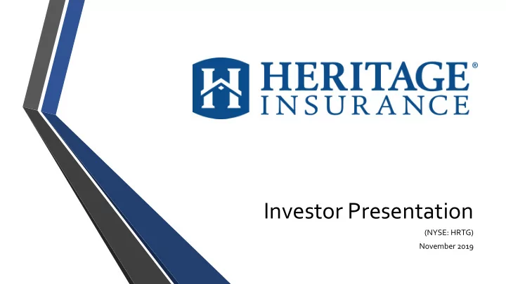 investor presentation