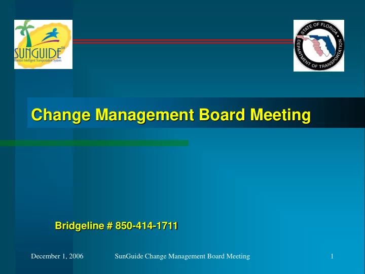 change management board meeting