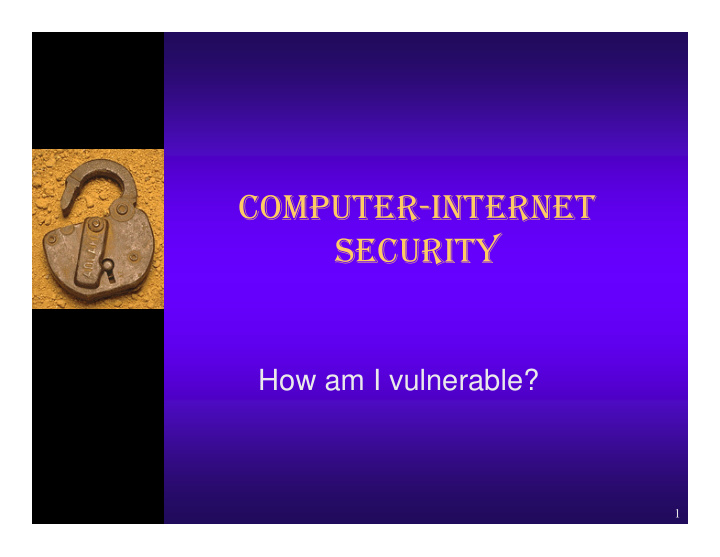 computer internet security