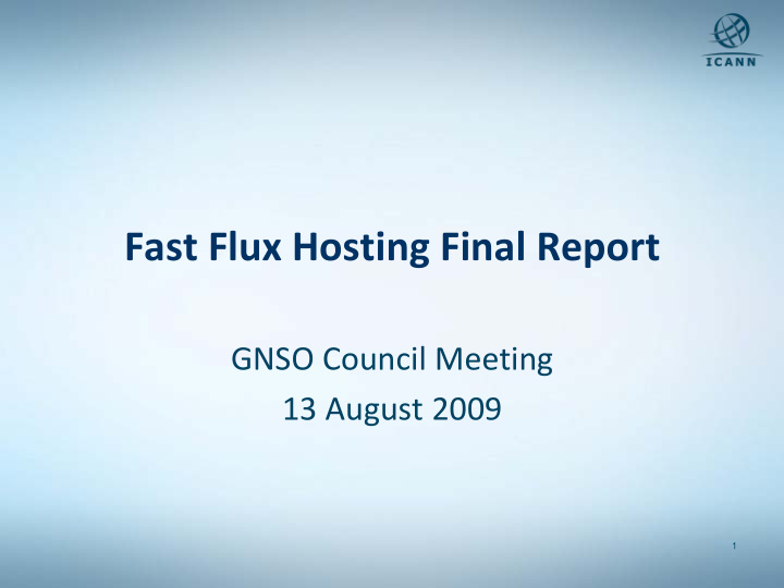 fast flux hosting final report
