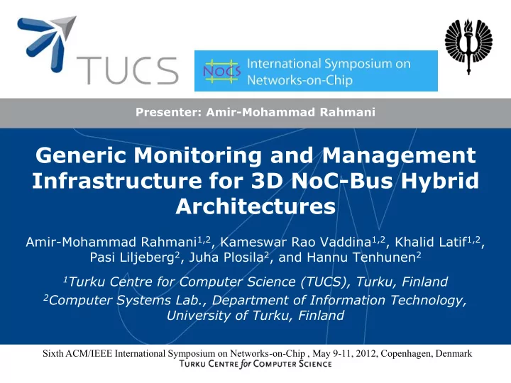 sixth acm ieee international symposium on networks on