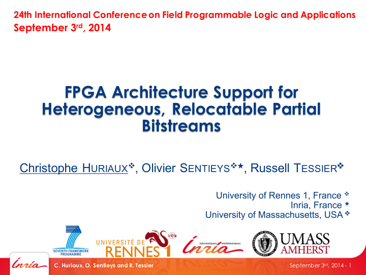fpga architecture support for heterogeneous relocatable