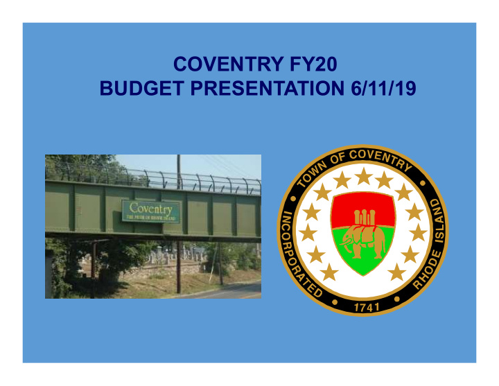 coventry fy20 budget presentation 6 11 19 2018 2019 2019