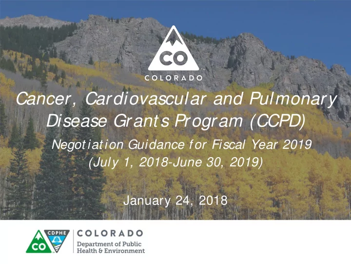 cancer cardiovascular and pulmonary disease grant s