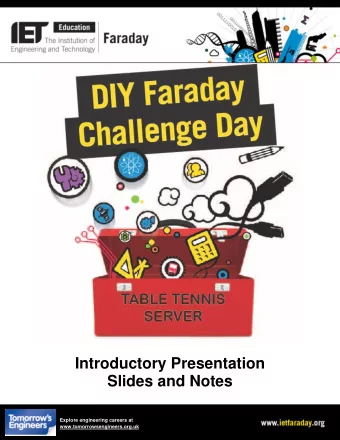 Introductory Presentation  Slides and Notes  Explore engineering careers at