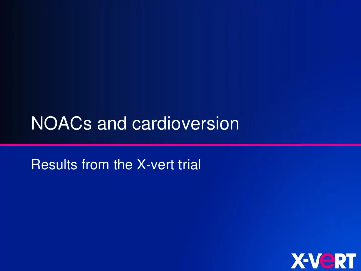 noacs and cardioversion
