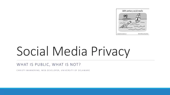 social media privacy