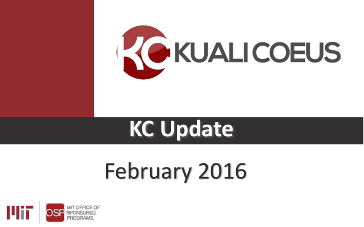 kc update february 2016 agenda