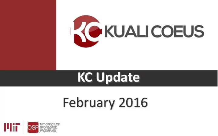 kc update february 2016 agenda