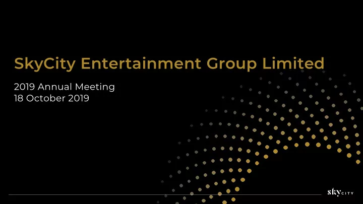 skycity entertainment group limited