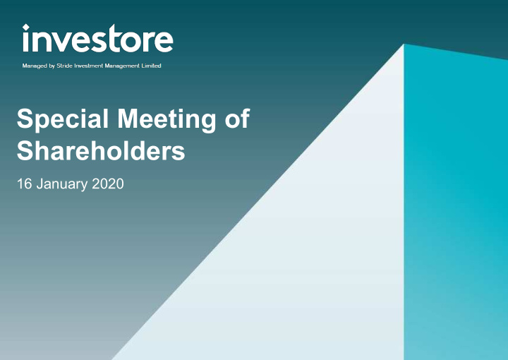 special meeting of shareholders