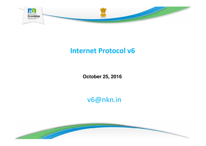 internet protocol v6