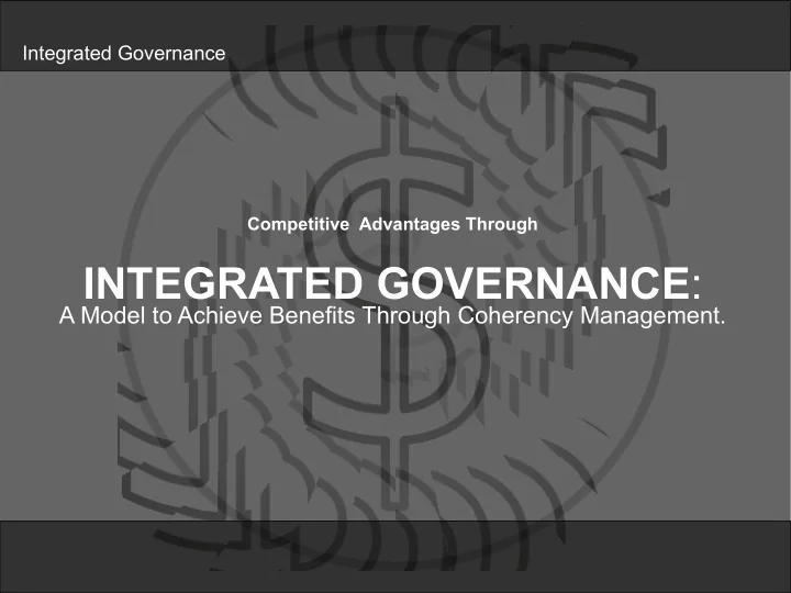 integrated governance