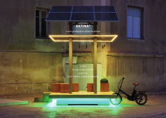 AKTINA*  a new productive urban furniture  a solar  &amp; sustainable mobility  project by  CITY