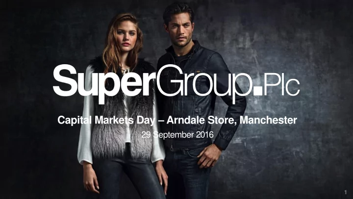 capital markets day arndale store manchester