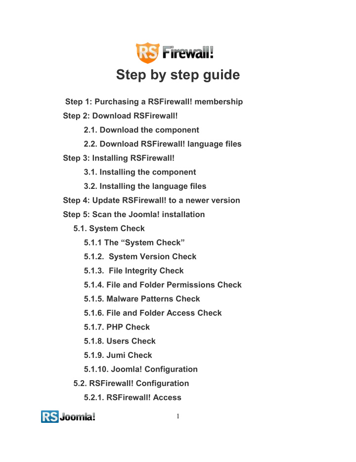 step by step guide