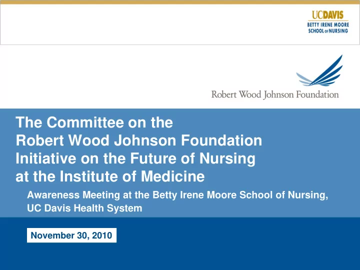 the committee on the robert wood johnson foundation