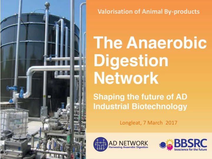 valorisation of animal by products