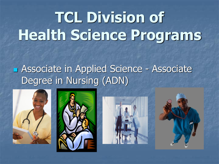 health science programs